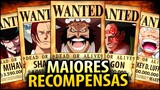 AS 10 MAIORES RECOMPENSAS DE ONE PIECE EXPLICADAS!!! COMO CHEGARAM NESSES VALORES E SEUS SEGREDOS!!!