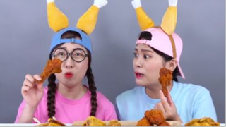 ăn Gà rán khổng lồ Mukbang #ASMR #mukbangngon