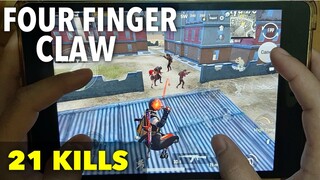 FOUR FINGER CLAW | 21 KILLS - Solo vs SQUAS | New Record Before the Season Ends