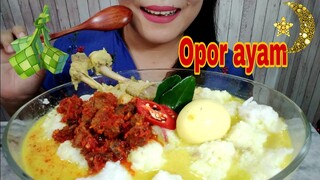 ASMR OPOR AYAM KAMPUNG MENU ISTIMEWA HARI RAYA IDUL FITRI  | ASMR MUKBANG INDONESIA | EATING SOUNDS