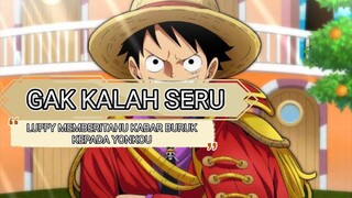 jangan kan kaido sirohige aja di tantang sama luffy