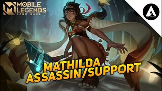 NEW HERO MATHILDA || NEW HERO ASSASSIN/SUPPORT || MOBILE LEGENDS