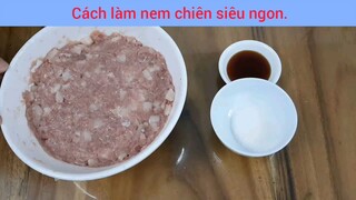 cách làm nem tại nhà