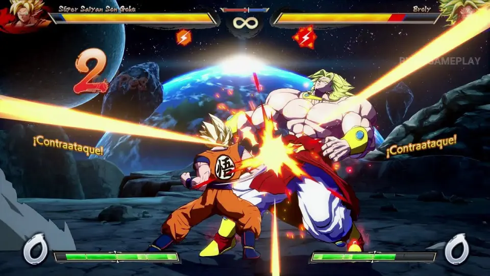 Dragon Ball FighterZ Latino Goku vs Broly - Bilibili