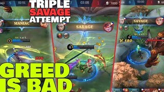 Benedetta Greedy Triple Savage Attempt Gone Right? // “MLBB Shorts”  “MLBB Savage” Mobile Legends