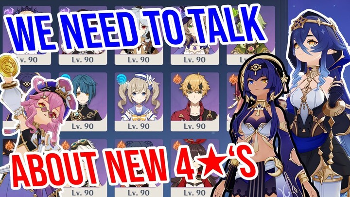 Are the New 4 Star Characters Actually Bad? I Rate EVERY 4â˜… to Find Out! Genshin Impact