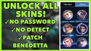 NEW! SKIN SCRIPT UNLOCK ALL SKIN IN MOBILE LEGENDS PART 2   LATEST PATCH AAMON | NO PASSWORD