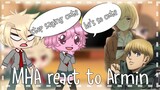 bnha/mha react to Armin Arlert video's