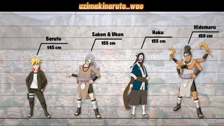 Chiều cao các nhân vật trong Naruto | Phần 3