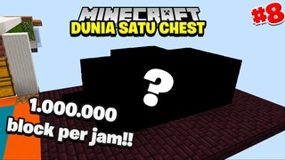 MESIN PENGHASIL BATU TAK TEHINGGA!! - MINECRAFT DUNIA SATU CHEST - Episode 8