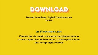 [GET] Domont Consulting – Digital Transformation Toolkit