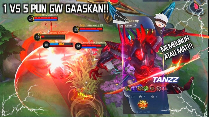 Meskipun Gw diKeroyok 1 Vs 5 Tapi Tetep Gw Gaaskann🔥 - Tanzz Gameplay