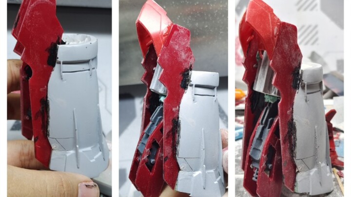 Tangan Gunpla menggosok kaki model Chambro (Edisi 5)