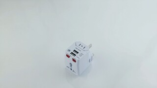 Wonplug Dual USB  World travel adapter with 2 LED light