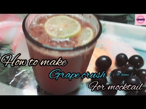 How to make Grape crush for mocktail |At home in easy way | Subscribe for more videos | Itz_Sowmyaa