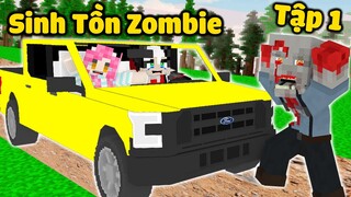 REDHOOD THỬ THÁCH 24 GIỜ SINH TỒN THẾ GIỚI ZOMBIE TRONG MINECRAFT TẬP1*MỀU TIÊU DIỆT ZOMBIE KHỔNG LỒ