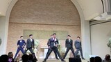 The bridegroom's Latin dance with his brothers on the wedding day