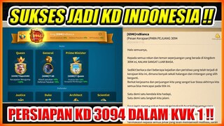 SUKSES LAGI ADA KD KING INDONESIA 3094 YANG MASUK KVK 1 !! BISA NIH BOOKING SLOT BUAT KVK 2 NANTI !!