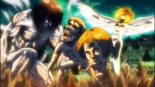 Dot Pyxis , Mikasa , Jean , Historia , Connie , Armin turning into titans | Attack on Titan OVA