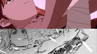 Frame by frame comparison of the extremely similar "neck-strangling" plots in "Flame Fist" and "EVA"