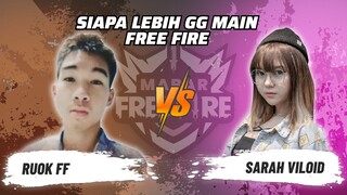 Ruok FF vs Sarah Viloid: Gamer Thailand Lawan Gamer Cewek Indo Terkuat! | Free Fire Match 43 #short