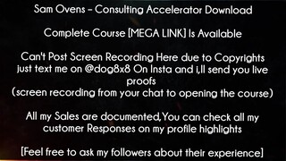 Sam Ovens Course Consulting Accelerator Download