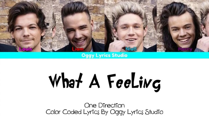 One Direction - What A Feeling (Color Coded Lyrics 2024 HD) (slowed)