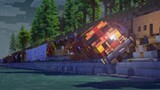 Mudslide Minecraft Freight Train Crash Animation