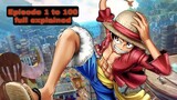 One Piece EP 1-100 (Explained /Recap)In 10 Minutes!!|Telugu| AET