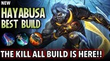 KILL ALL BUILD | Hayabusa Best Build in 2021 | 3 Best Hayabusa Build and Emblem Set - Mobile Legends
