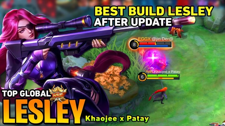 LESLEY BEST BUILD IN 2022 | TOP GLOBAL LESLEY Khaojee - MOBILE LEGENDS