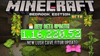 UPDATE! MCPE 1.16.220.52 | LUSH CAVES + AZALEA FLOWER!