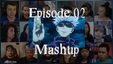 Jujutsu Kaisen Episode 02 Reaction Mashup | 呪術廻戦