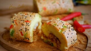 RESEP BOLU GULUNG ABON MAYONAISE | LEZAT DAN GURIH BANGET!