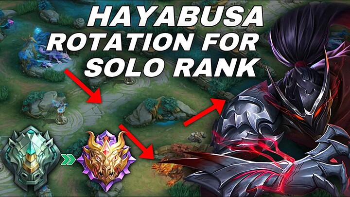 SOLO RANKED HAYABUSA ROTATION EXPLAINED TUTORIAL 2023 | MOBILE LEGENDS
