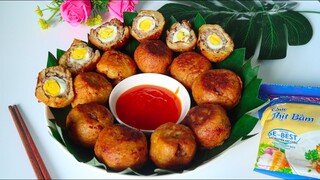 CHÁO CHIÊN- Cách làm CHÁO GÓI CHIÊN GIÒN hot tiktok, cực kì ngon @HANG CAN COOK