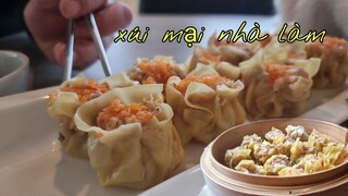 Vlog 363🇧🇻 Xíu mại hấp món ăn yêu thích của Gia đình nhỏ