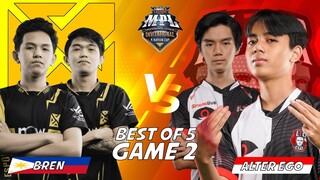 ALTER EGO VS BREN ESPORTS MATCH 2 GRAND FINAL MPLI! Ae Cuma Butuh Waktu 9 Menit Buat ngeratain Boss!