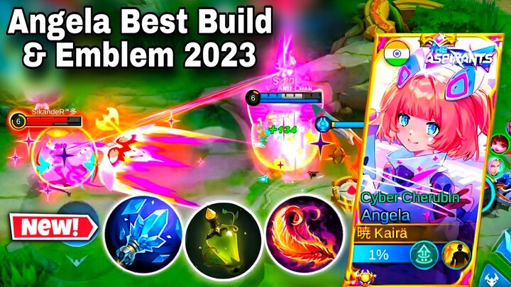 ANGELA BEST BUILD AFTER NEW UPDATE!🌸100% WORKS IN HIGH RANKS🔥