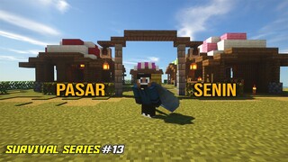 Membuat Jembatan dan Pasar - Minecraft Survival Indonesia 13