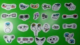 make sticker guessing APHABET LORE from drawn eyes Cắt Giấy Pro
