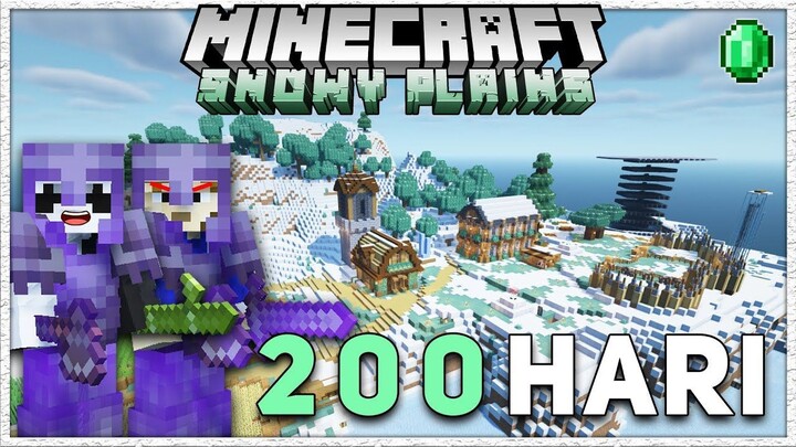 200 Hari Di Minecraft 1.18.1 Tapi SNOWY PLAINS Only (part 2)