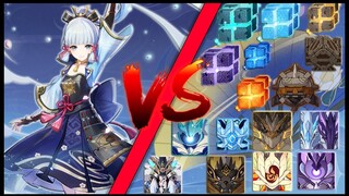 Main DPS Ayaka Against All World Bosses In The Game - Genshin Impact