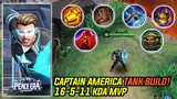 HOW TO CARRY THE GAME USING CAPTAIN AMERICA TANK BUILD | CAPTAIN AMERICA TANK BUILD GAMEPLAY