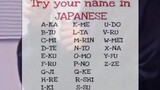 Susun nama kalian dalam bahasa Jepang💓💓👍👍