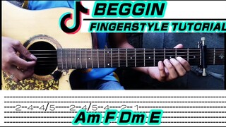 Beggin - Måneskin | Madcon (Guitar Fingerstyle) Chords + Tabs