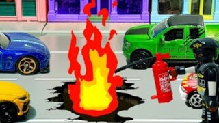 Toy Car Animations: Pickup Truck, Fire Truck and Ambulance