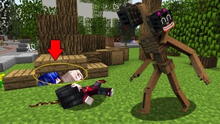 ซ่อนแอบเอาชีวิตรอด!? เพื่อหนีจาก ผีเปรตหัวการ์ตูนแคท จะรอดไหม!? (Minecraft ซ่อนแอบ)