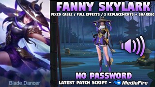 Fanny Skylark Epic Skin Script | 3 Replacements - Full Sound & Full Effects w/ ShareBG | No Password