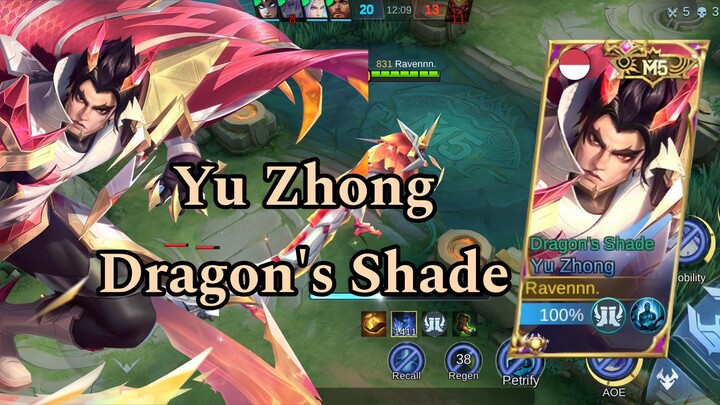 REVIEW SKIN M5 YU ZHONG - DRAGON'S SHADE!!! MOBILE LEGENDS BANG-BANG!